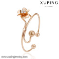 51940 Wholesale fashion women jewelry elegant style beads flower shape with imitation diamond bangle